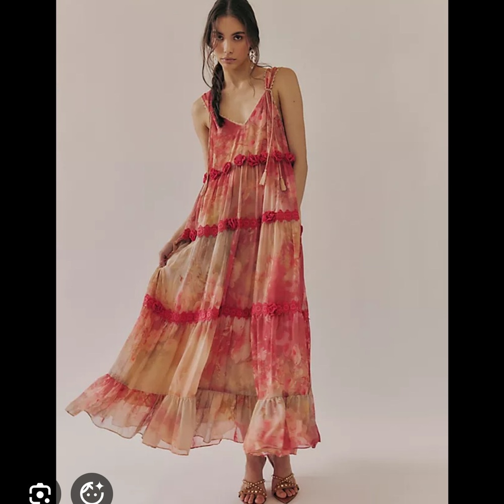ISO - Free People Run for the Roses Maxi Dress